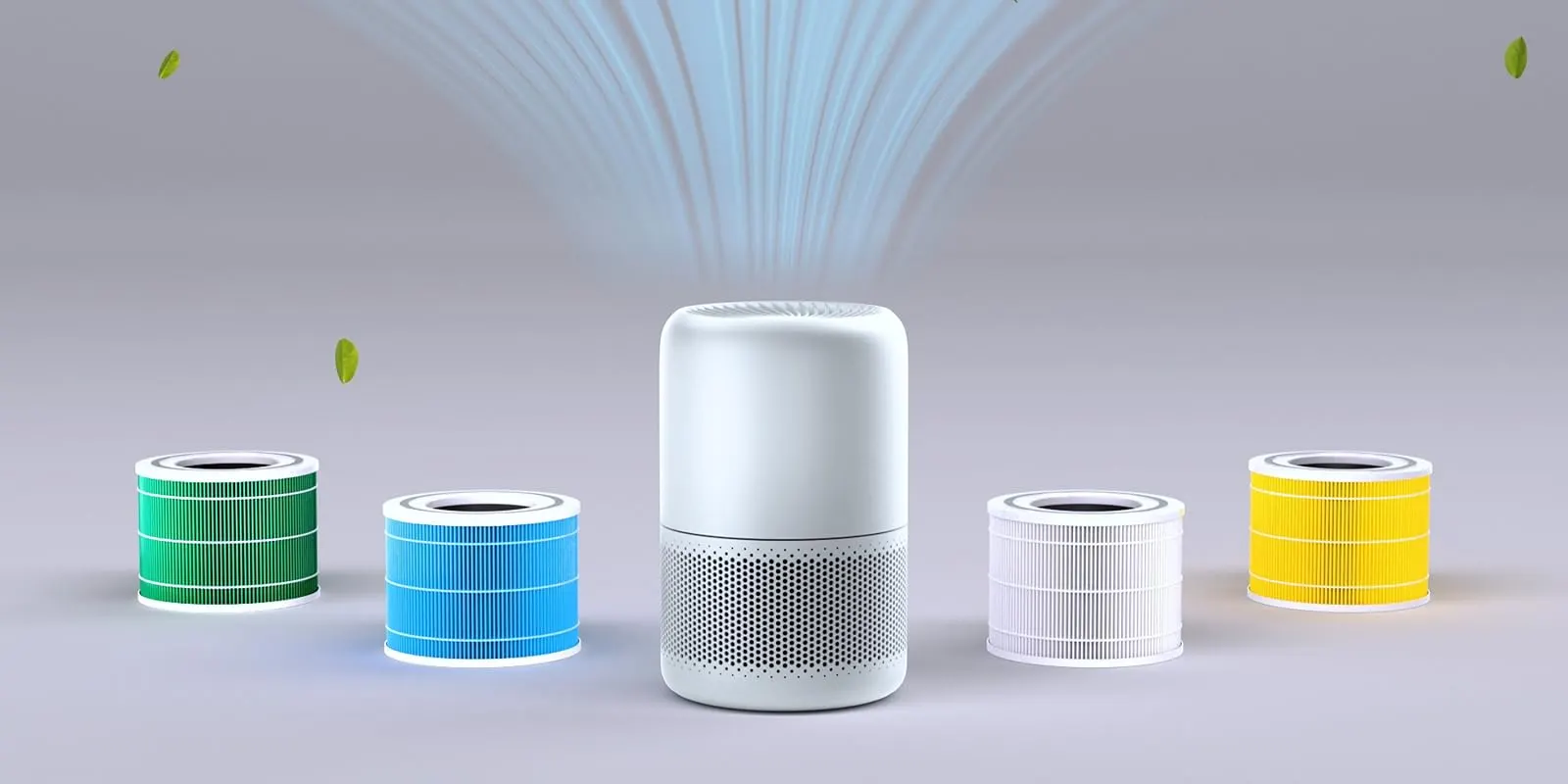 isinlive replacement filters arranged around an air purifier