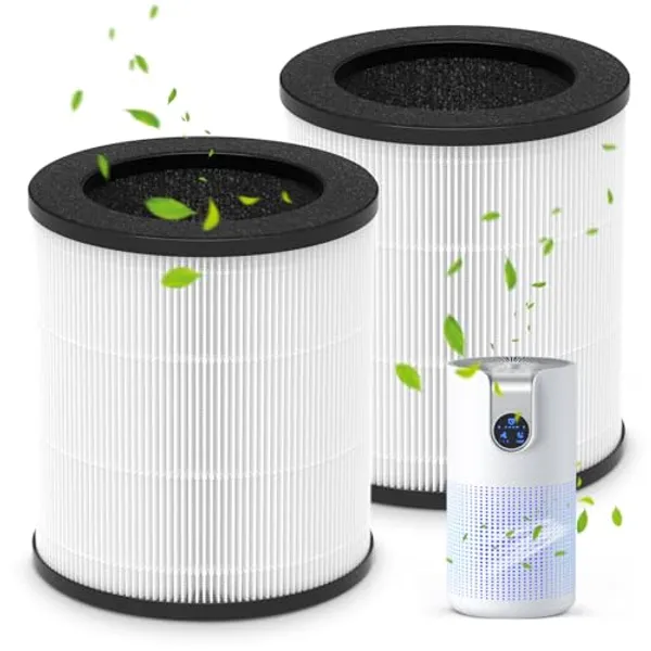 2 Pack M03 Replacement Filter for MOOKA M03 & B-D03 Air Purifier