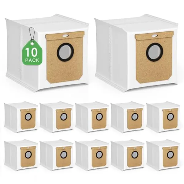 10 Pack Replacement Dust Bags for eufy L60 SES L50 SES Robot Vacuum