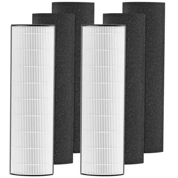 Filtro de repuesto HEPA 2 en 1 para purificador de aire PureZone Elite 4 en 1, paquete de 2