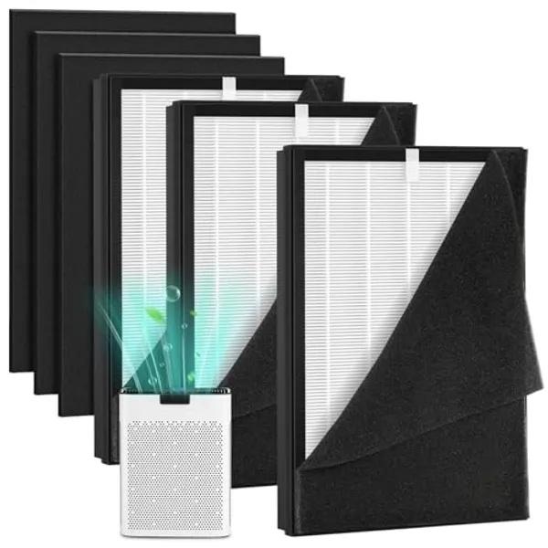 3 Pack KJ190L Filter Replacement for MOOKA KJ190H KJ190L Air Purifier